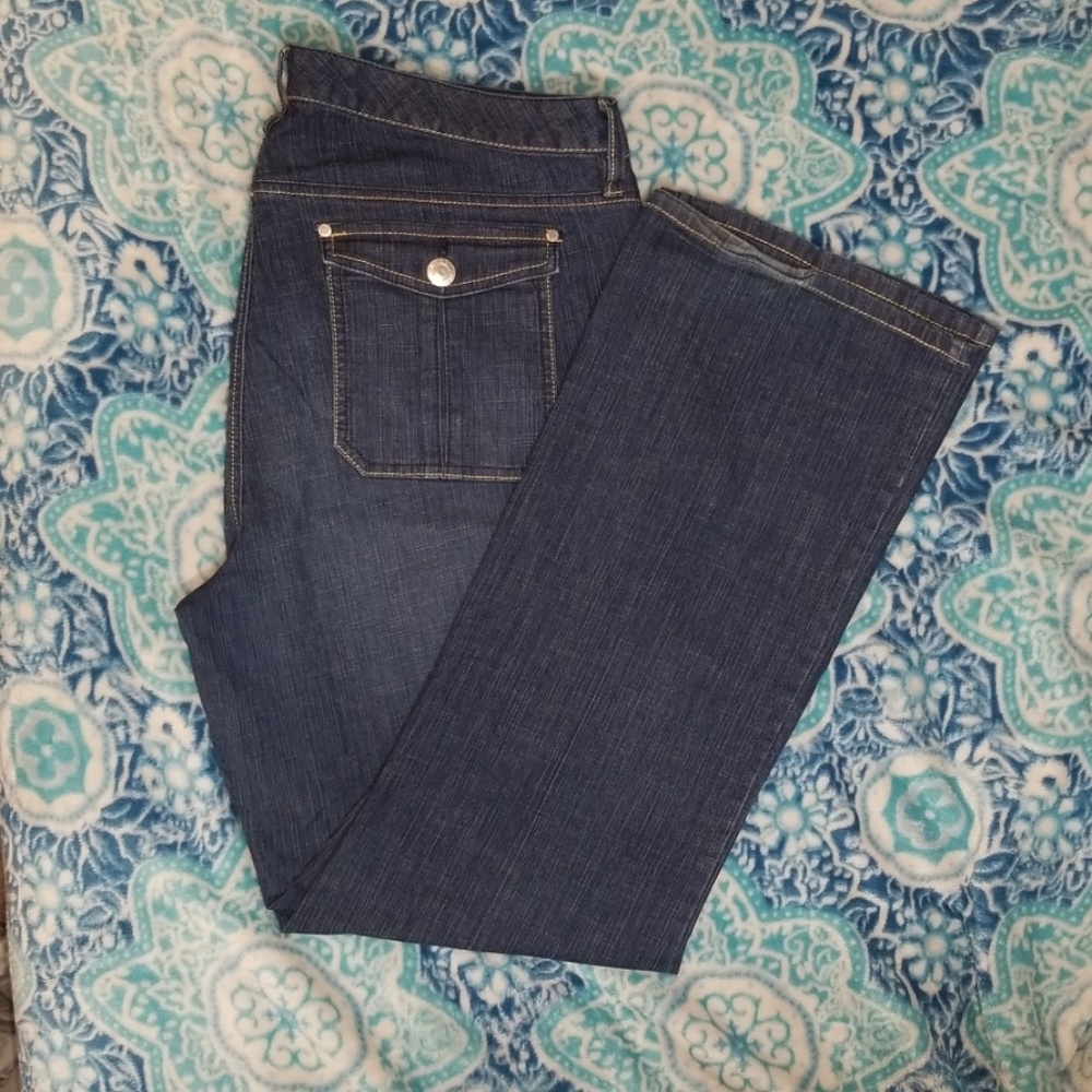 Avenue Jeans sz 18 straight leg dark wash